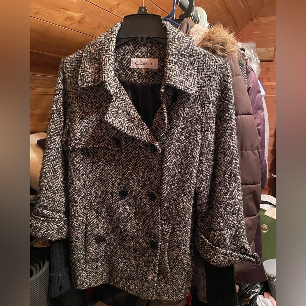 Calvin Klein Women's Double Breasted Peacoat